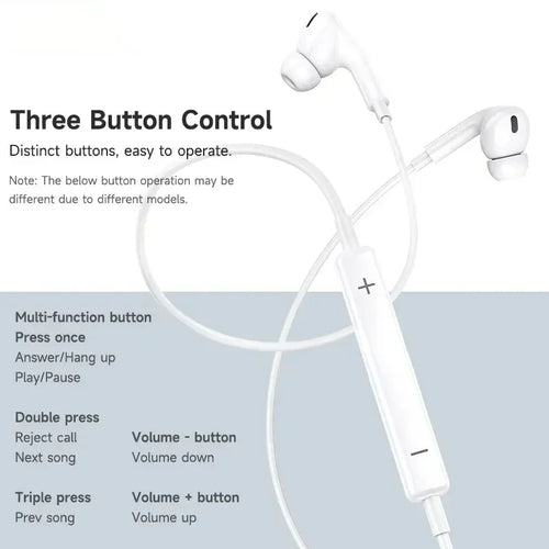 Wired Earbuds for iPhone (Lightning)
